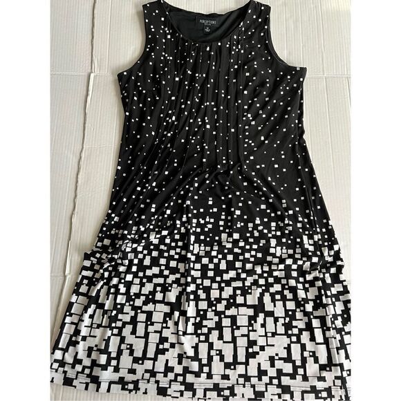 Perceptions size 8P sleeveless pleated pullover dress - Picture 4 of 10